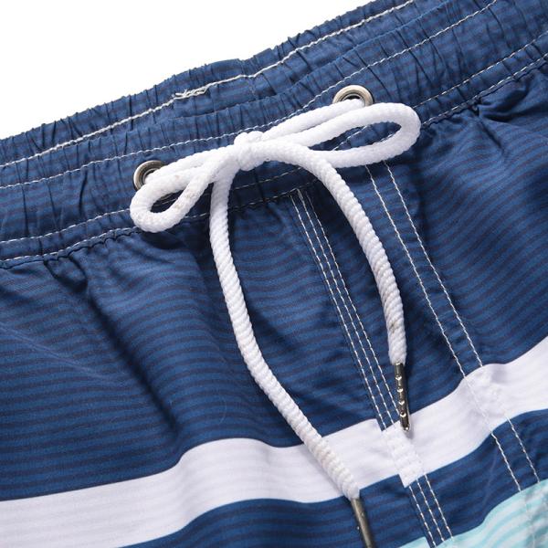 Casual Men's Discoloration Stripes  S surf swim shorts