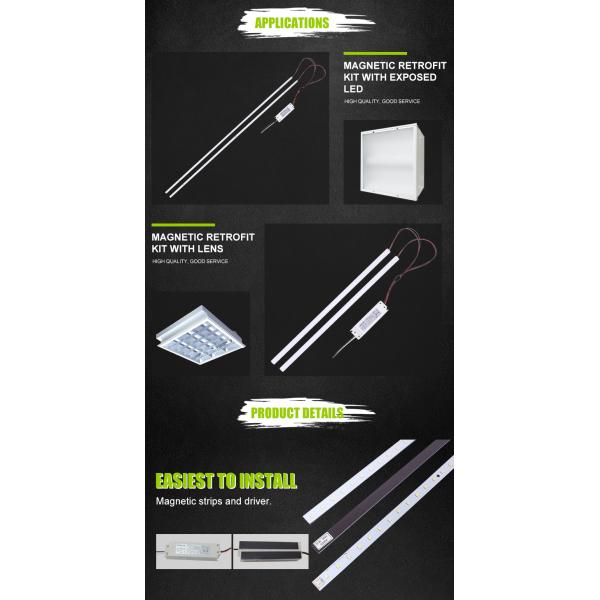 50000 working lifetime LED Magnetic Linear retrofit Kit light with uniform color consistency
