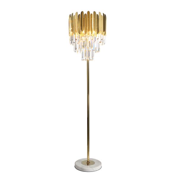 Modern Crystal Floor Lamp Stand Lamp For Living Room Reading Bedroom Standing Lamp(WH-MFL-81)