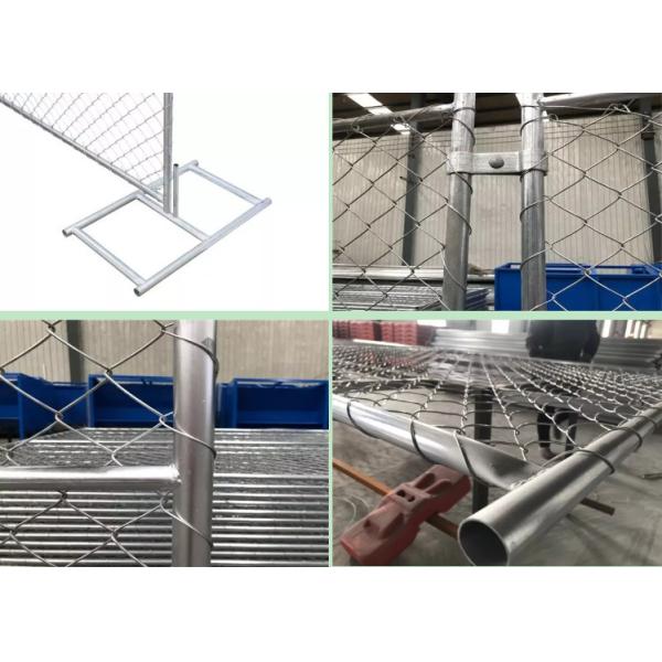2 Inch Temporary Safety Fencing Construction Site Galvanized Portable Chain Link Panels