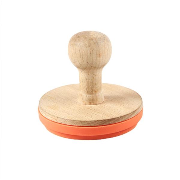 Christmas Baking Decor Tools Food Grade Silicone Wood Cookie Stamps And Biscuit Cutter