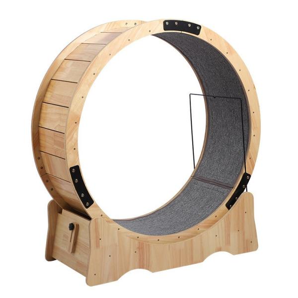 Cat Climbing Frame Fiberboard Cat Wheel Treadmill Silent Exercise Running Toy for Cats