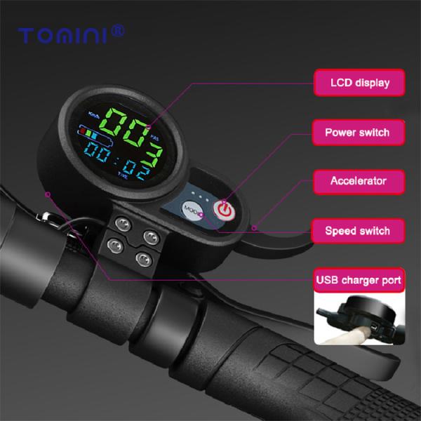 TM-TM-H06C 48V Battery Two Wheel Electric Scooter , Adult Electric Skateboard Long Life