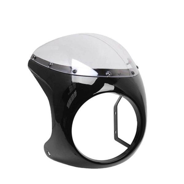 Motorcycle Front Mask Headlight Fairing Cover Universal Fit For 7inch Headlight Handlebar Fairing Windshield For Harley Honda