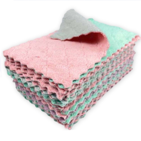 OEM 25x25cm Cellulose Cleaning Cloths Kitchen Dish Towel Non Stick Oil Washing
