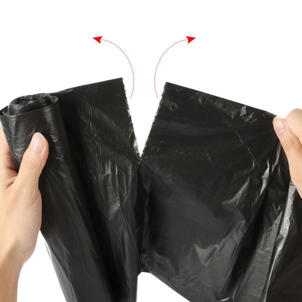 Sacos de plástico pretos grandes super recicláveis dos sacos de lixo do compressor 55Gallon