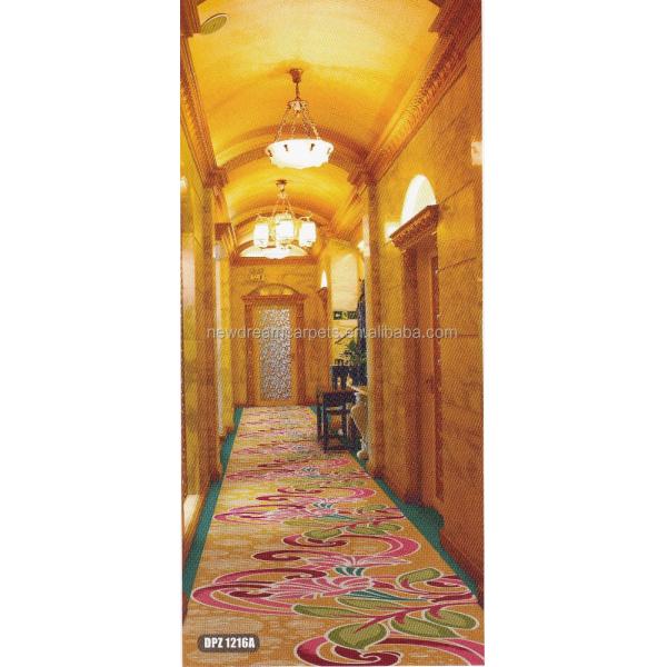 Machine-made Hotel Corridor Carpet in Jacquard Style for Your Requirements