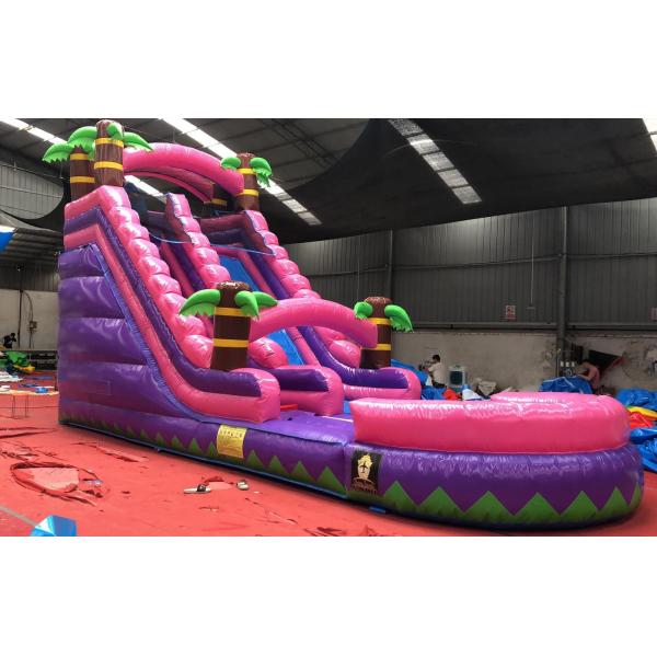 Special Occasion Inflatable Kids Slide 17FT H Inflatable Water Slide for Shopping Mall