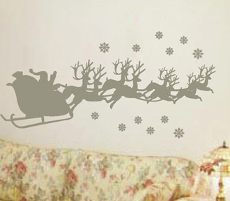 Modern Funky Decoration Wall Flower Stickers G137 / Design Wall Sticker