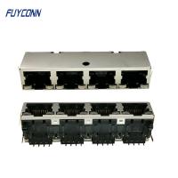 1x4 met en communication la carte PCB RJ45 Jack Connector modulaire de 4*8P 32 Pin Female Socket