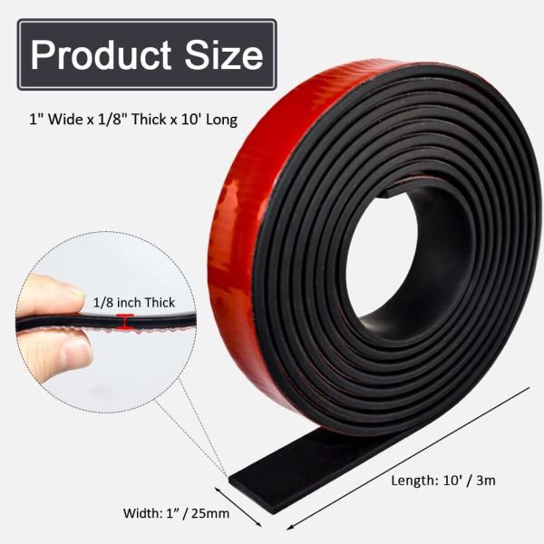 Solid Neoprene Rubber Sheets Rolls Adhesive Rubber Strips and Gaskets Pads Seals for Crafts Custom Cutting Service