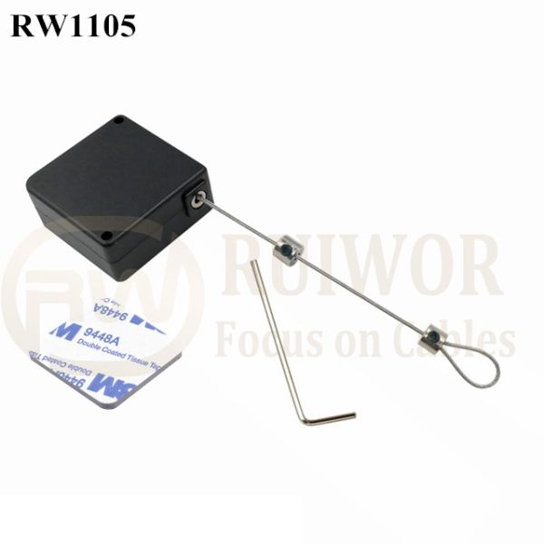 RuiWor RW1105 Keys Anti Theft Retractable Cable Bottle Opener Retractable Pull Box Electric Kettle Retail Display Pull Tether