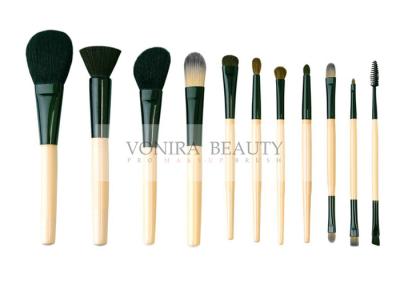Basic 11Pcs Mface Makeup Brush Set With Three Multi Functional Duel End Eye Brushes