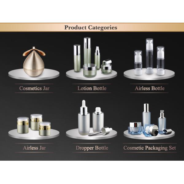 La crème cosmétique irrégulière acrylique de l'ABS 20g cogne le conditionnement en plastique fait sur commande avec des couvercles