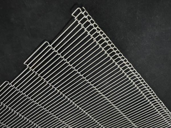 304 316 Stainless Steel Wire Food Pizza Oven Rod Ladder Chocolate Enrobing Chain Link Conveyor Belt