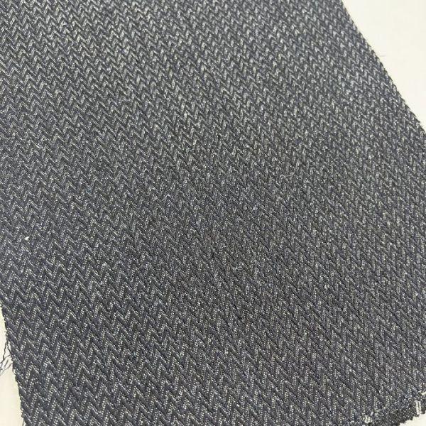 Fashion Design Dark Blue Jacquard Denim Fabric For Garment Artwork 9.8 oz