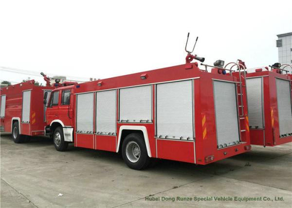 DFAC Water Fire Truck With Water Tank 6000 Liters 4x2 / 4x4 Off Road For Fire Fighting