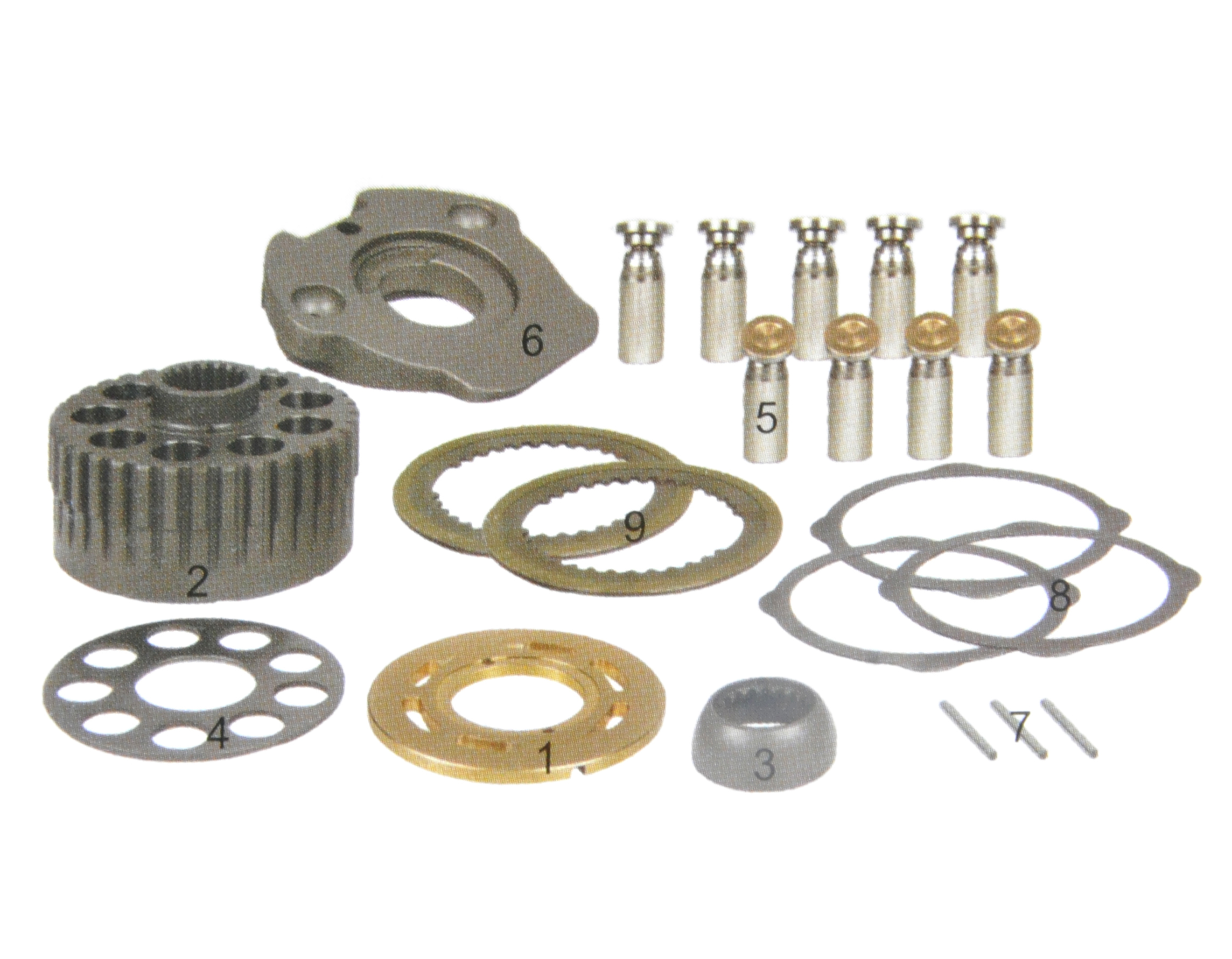 A10V43 A10V63 A10VD43 Hydraulic Components For Construction Machinery Excavators