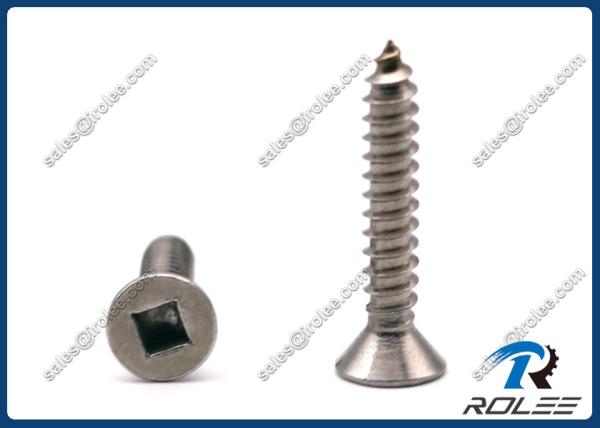 Stainless Steel 316 Square Drive Contersunk Head Self Tapping Screws