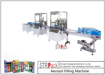 Máquina de enchimento automática do aerossol do de alta capacidade para a espuma/inseticida do plutônio