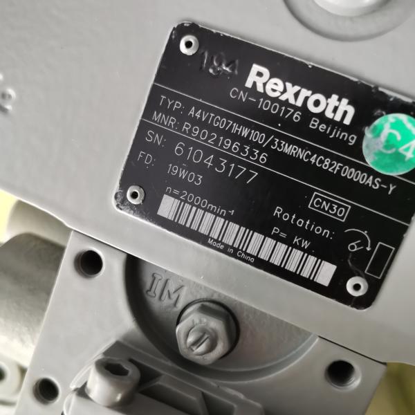 B220501000174 R902196336 Plunger Pump A4VTG071HW10033MRNC4C82F0000AS-0 Rexroth for SANY Minxer Truck