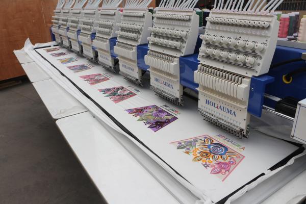15 needles 400*450mm cap t-shirt flat 3d 8 head computer embroidery machine for sale but cheaper than brother embroidery