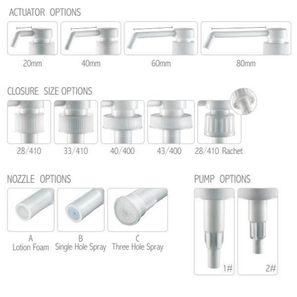 JL-JK305 Long Nozzle Disinfectant Pump 28/410 33/410 40/400 43/400 Fine Mist Sprayer Pump for Disinfectant Water