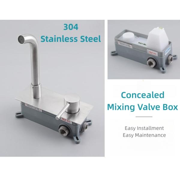 304 Stainless Steel Concealed Basin Faucet