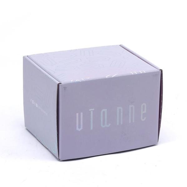 Logotipo personalizado Holográfico Caja de correo rosa Plegable Papel de cartón corrugado Embalaje con logotipo