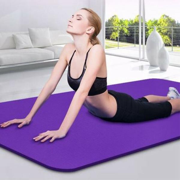 Indoor Exercise Fitness Yoga Mat EVA Foam Yoga Mat 4MM Thick Non Slip Thick Exercise Mats