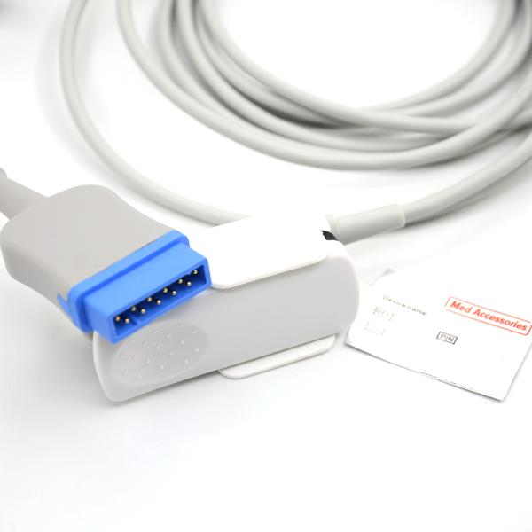 Многоразовый Dash 2000/3000 совместимый с GE 11Pin Solar 8000/8000M Adult Finger Clip Monitor Sensor SpO2 кабель