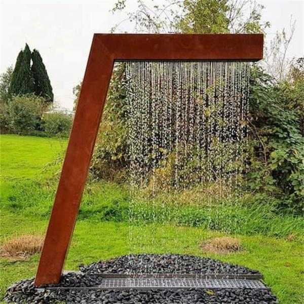 Garden Ornaments Metal Landscape Corten Steel Water Feature Outdoor