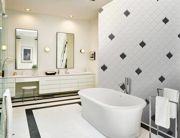 250x270mm Lantern Glass Mosaic Tile Matt Finish 6mm Thick