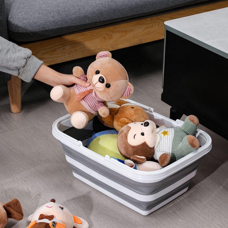 Factory Wholesale High Quality Portable Large Capacity Save Space Foldable Household Storage Bucket for Family Clothing Storage