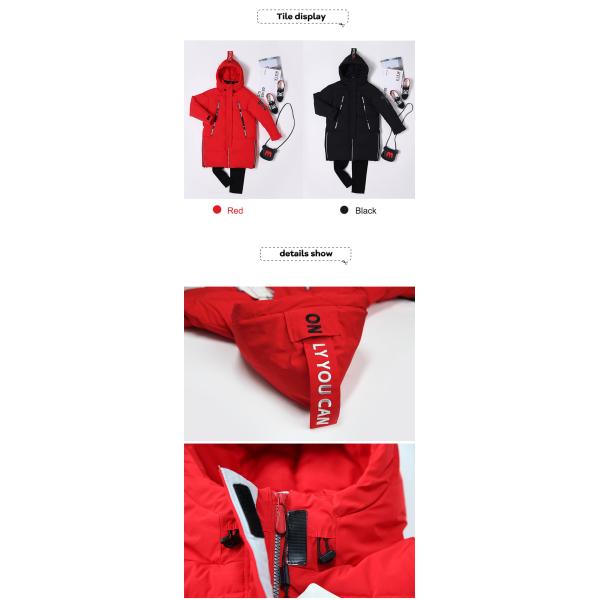 Designer Children'S Clothing Wholesale Outdoor Hooded Girl Coat High Quality Winter Duck Down Jacket