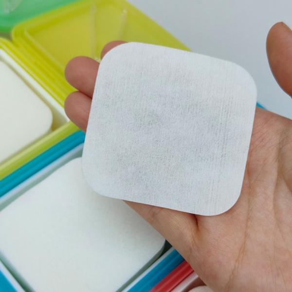 Pad de coton humide jetable OEM ODM Pad de nettoyage du visage pour le démaquillage des yeux
