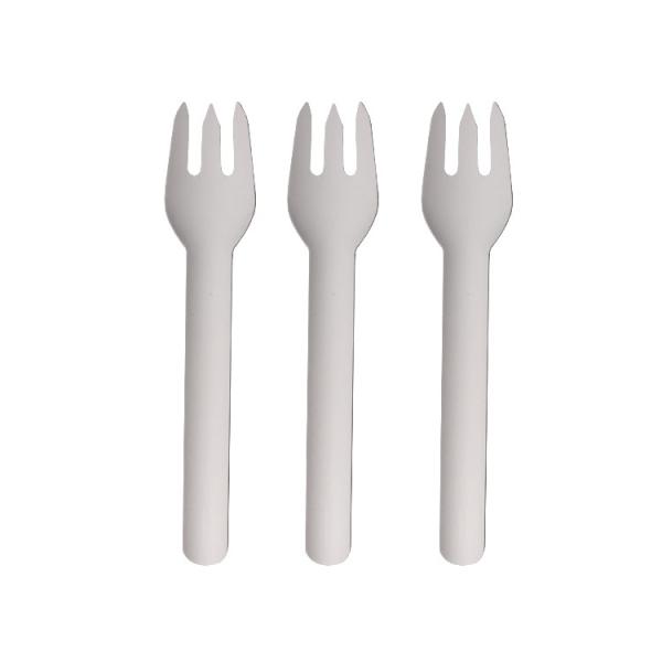 Odorless Nontoxic Disposable Paper Forks , Restaurants Disposable Serving Utensils