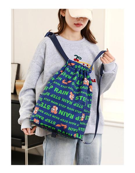Fashion Sports Bckpack Lightweight Travel Multifunctional Women's Bag Large Capacity Printed Drawstring