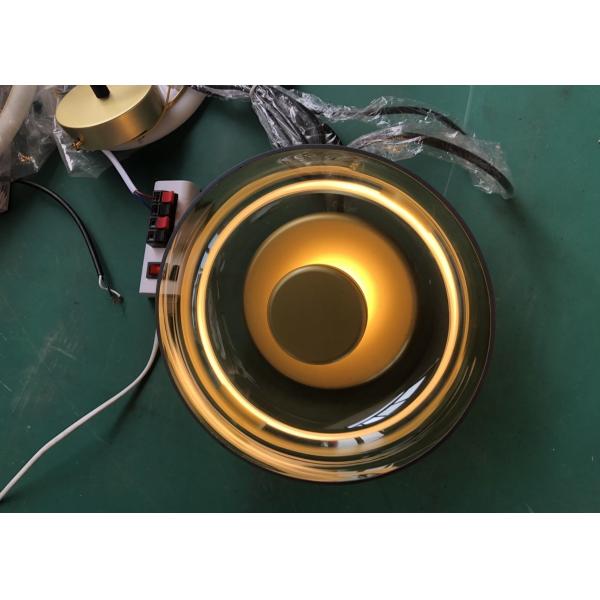 Modern Wall  Indoor Led Bedside Hotel  Gold Small Glass Wall Lamp