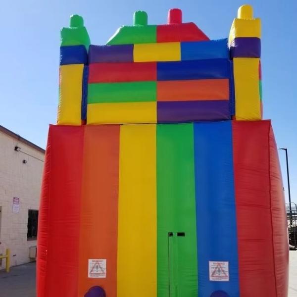 5-10 Passenger Inflatable Water Slide Pool Rental with Rainbow Pool and Slide Package