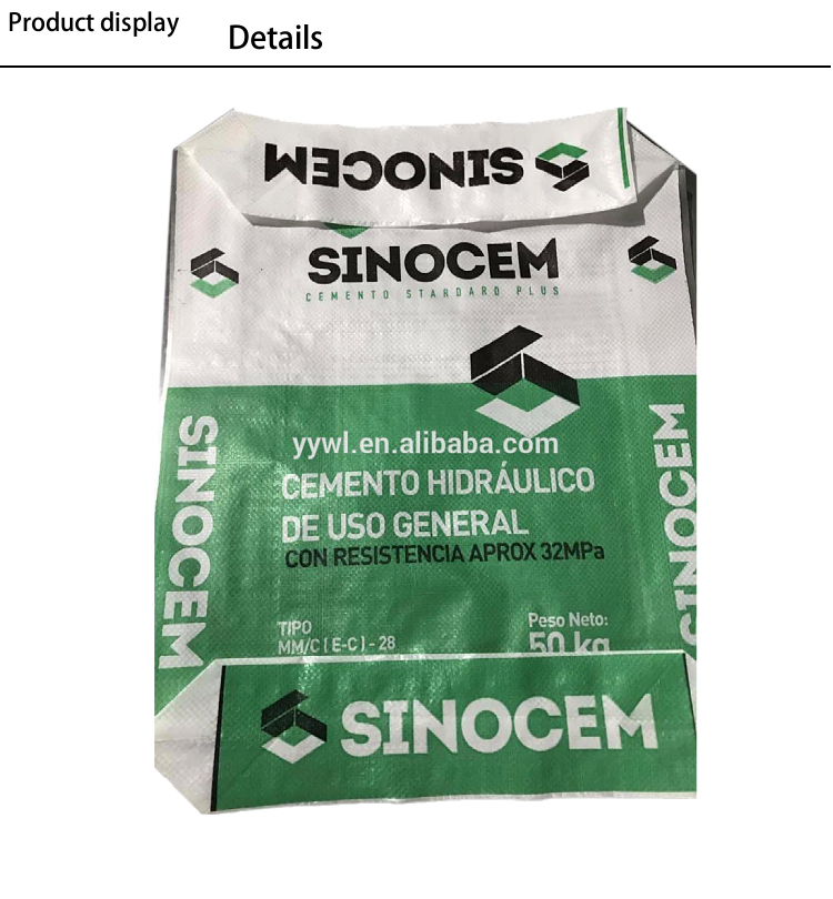 PP Composite Plastic Laminated PP Woven Valve Bags for Chemical Fertilizer and Putty Cement Industrial Use
