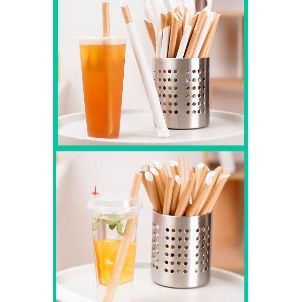 Environmentally Friendly Beverage Decoration Striped Paper Straws with Customization