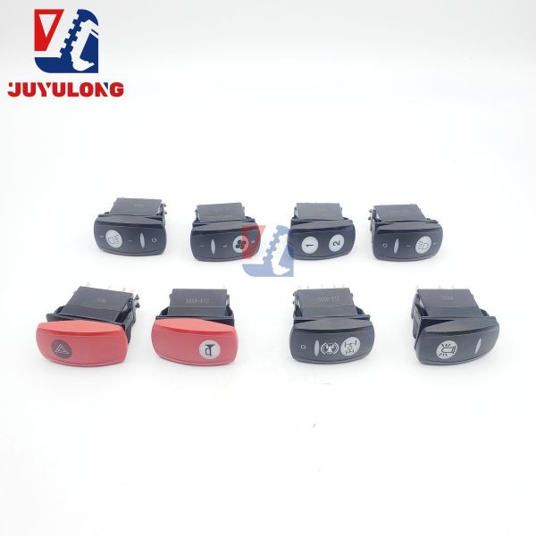 For  Excavator Work Light Warning Skip Switch 214-4701 Horn Headlight Gear Rotation Construction Machinery Parts