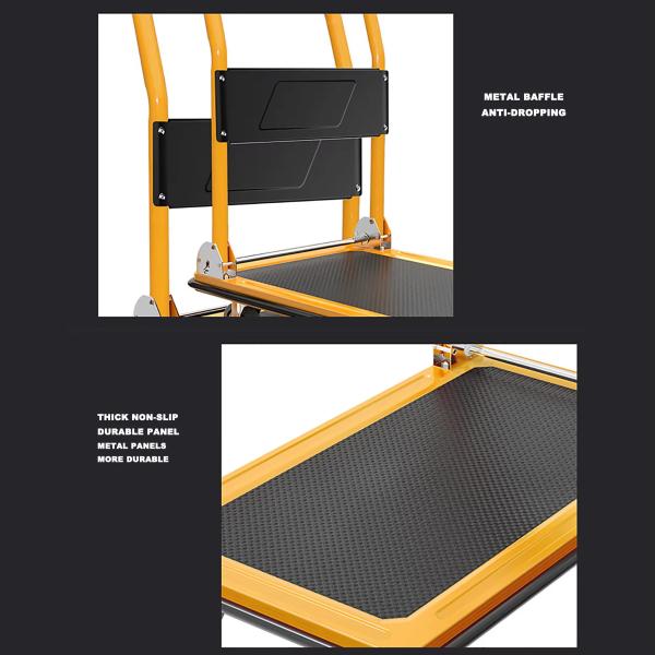 150кг L73cm*W47cm*H98cm Платформа грузовик складной платформы грузовик толкать Долли многофункциональный тяжелый склад складной