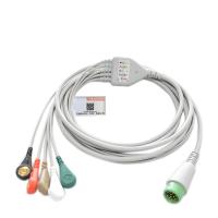 SFDA 5 Cable de monitoramento de ECG de chumbo Multipurpose Comprimento 3,2m Cor cinza