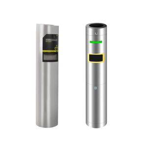 304 Stainless Steel Access Control Turnstile with DC12V Solenoid for Visitor Management System