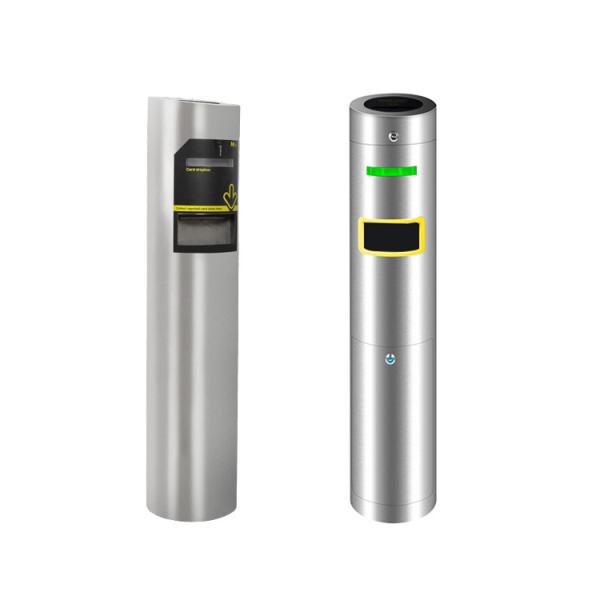 304 Stainless Steel Access Control Turnstile with DC12V Solenoid for Visitor Management System