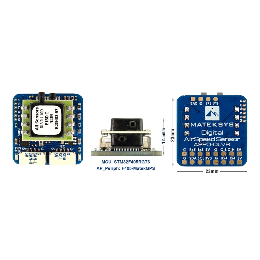 Matek Mateksys Digital Airspeed Sensor Aspd-Dlvr for Rc Drone/Quadcopter/Airplanematek L431