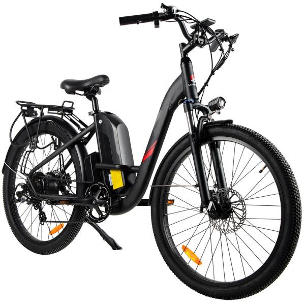 48V Women'S Lightweight Electric Bike Multigear Aluminum Alloy Frame