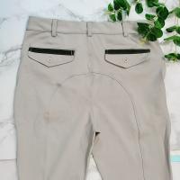 XS-XL Spandex/polainas activas beige del montar a caballo de los hombres del estiramiento del poliéster